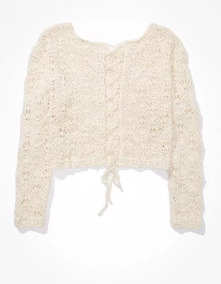 AE Crochet Sweater