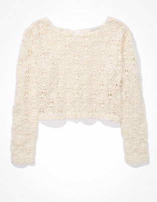 Женские свитеры American Eagle AE Crochet Sweater — фото 3
