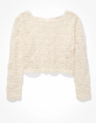 AE Crochet Sweater