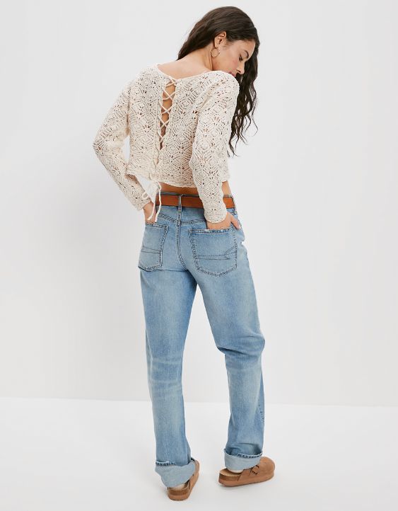 AE Crochet Sweater