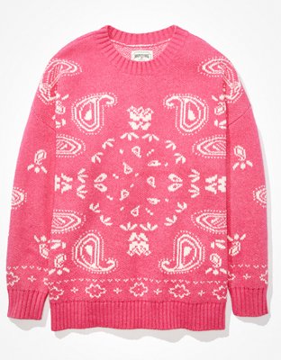 ニット/セーター Bandana Sweater AE Oversized Bandana Sweater | American Eagle