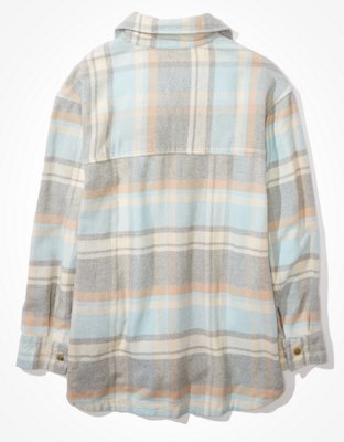 Женские куртки American Eagle AE Oversized Plaid Shirt Jacket — фото 4