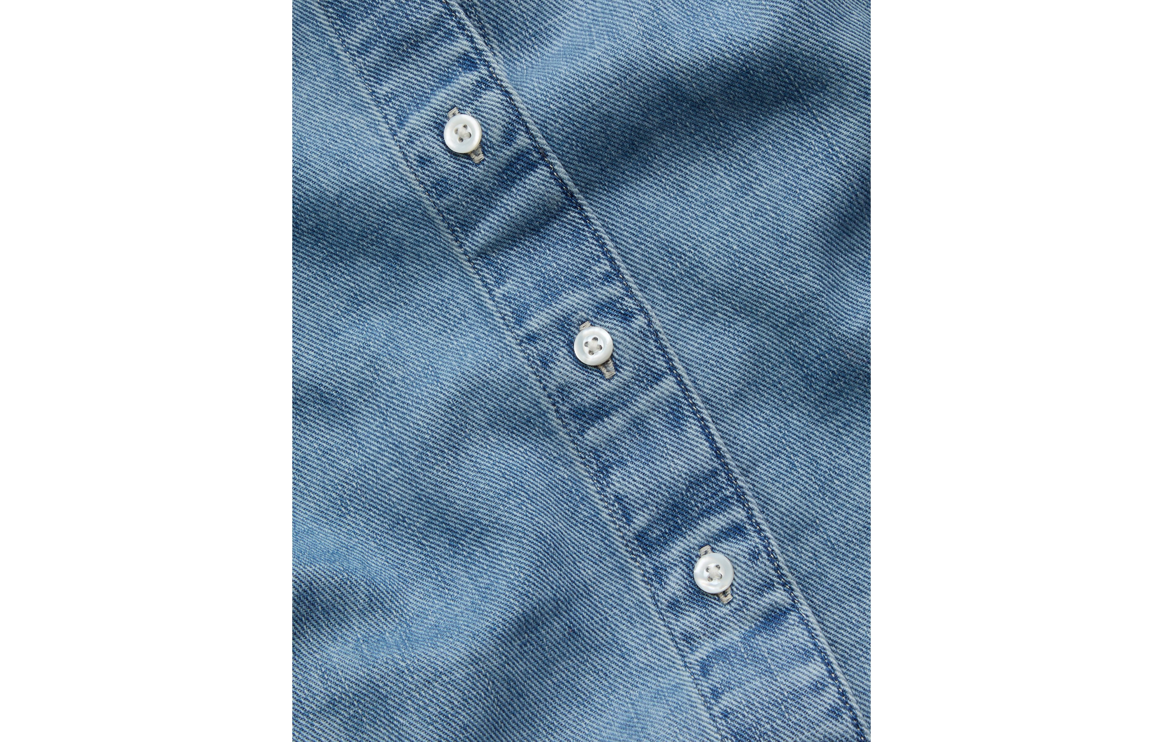 AE77 Puff-Sleeve Denim Shirt