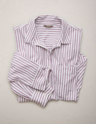 AE77 Oversized Poplin Button-Up Shirt