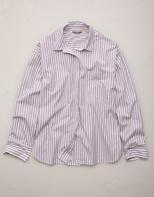 AE77 Oversized Poplin Button-Up Shirt