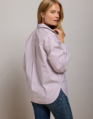AE77 Oversized Poplin Button-Up Shirt