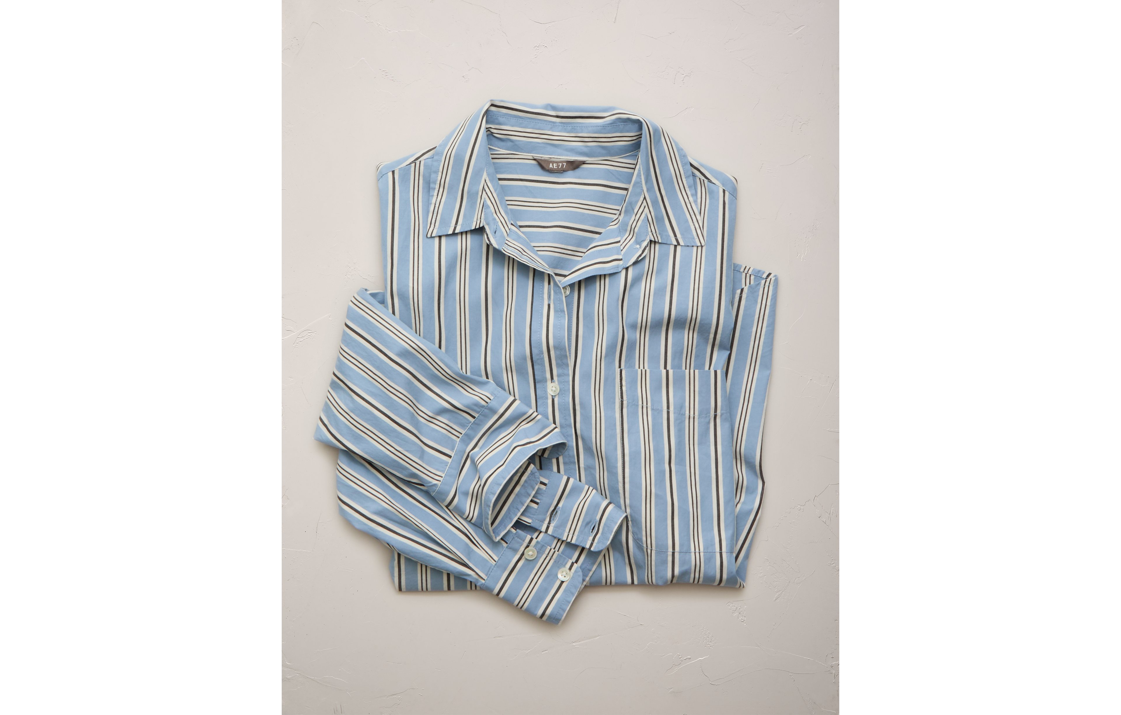 AE77 Premium Oversized Poplin Button-Up Shirt