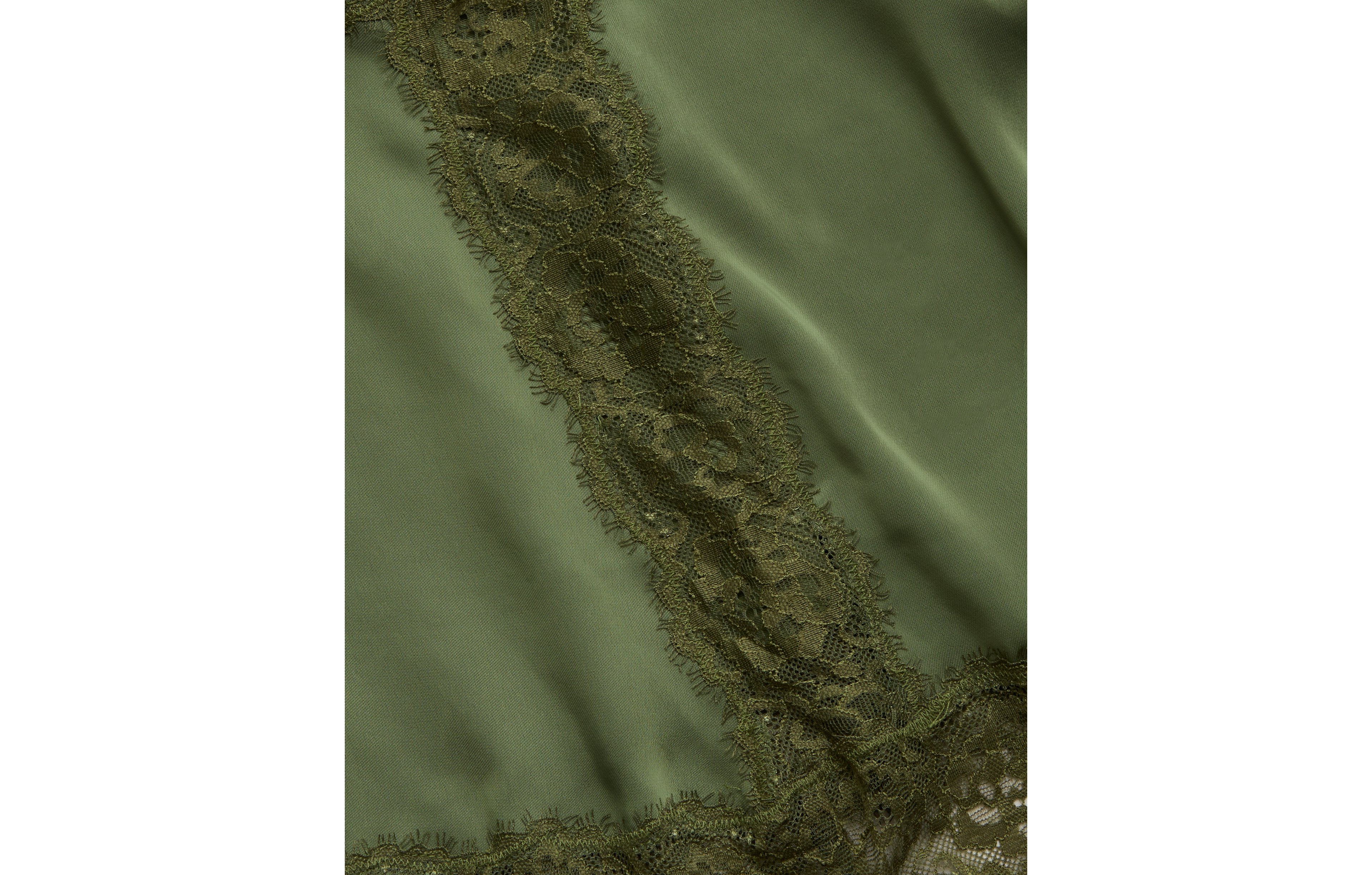 AE77 Satin Slip Lace Cami Top