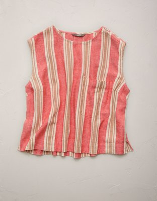 AE77 Boxy Chambray Top