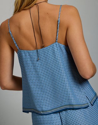 Женский топ American Eagle AE77 Slip Cami, цвет: Синий — фото 2