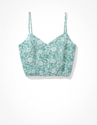 Женские топы American Eagle AE Printed Crop Cami — фото 3