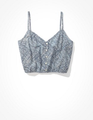 AE Printed Crop Cami