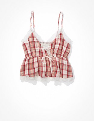 Женские топы American Eagle AE Prettiest Lace-Trim Cami — фото 3