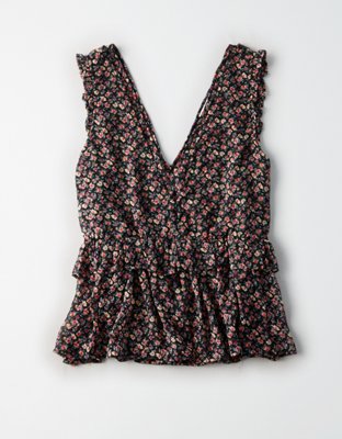 Женские топы American Eagle AE PEPLUM SLEEVELESS TOP — фото 3