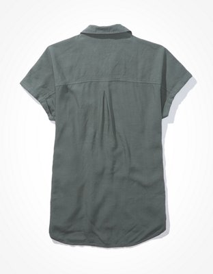 AE Short-Sleeve Button-Up Shirt