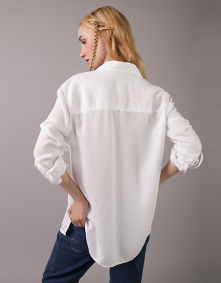 AE Bestie Long-Sleeve Button-Up Shirt