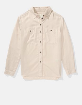 AE Bestie Long-Sleeve Button-Up Shirt