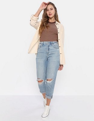 AE Bestie Long-Sleeve Button-Up Shirt