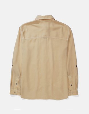 AE Bestie Long-Sleeve Button-Up Shirt