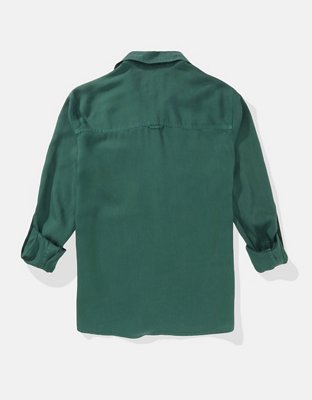 AE Bestie Long-Sleeve Button-Up Shirt