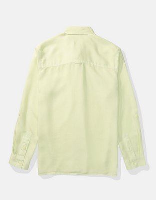 AE Bestie Long-Sleeve Button-Up Shirt