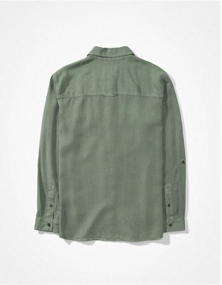 AE Bestie Long-Sleeve Button-Up Shirt