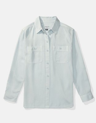 AE Bestie Long-Sleeve Button-Up Shirt