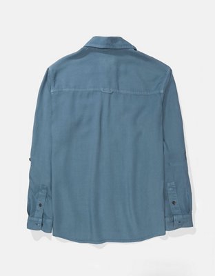 AE Bestie Long-Sleeve Button-Up Shirt