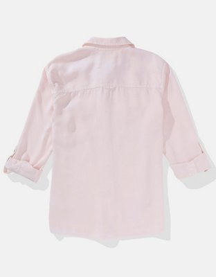 AE Bestie Long-Sleeve Button-Up Shirt
