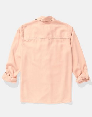 AE Bestie Long-Sleeve Button-Up Shirt