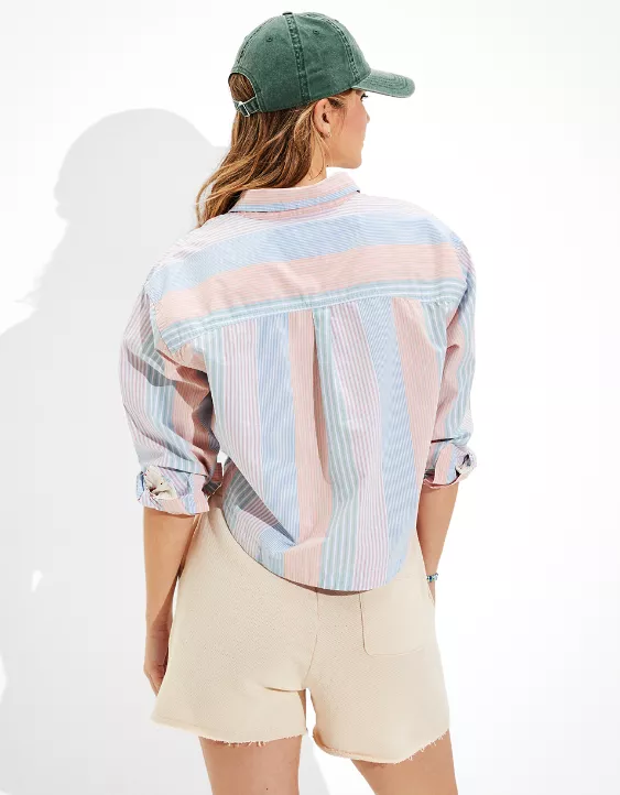 AE Clubhouse Cropped Shirt