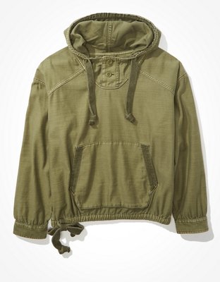 Женские худи American Eagle AE Oversized Military — фото 4