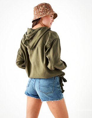 Женские худи American Eagle AE Oversized Military — фото 3
