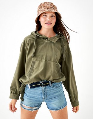 Женские худи American Eagle AE Oversized Military — фото 2