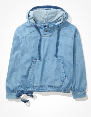 AE Oversized Military Shirt Hoodie