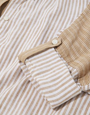 AE Oversized Button-Up Beach Shirt