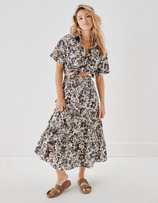 Женские рубашки American Eagle AE Oversized Boyfriend Resort Shirt — фото 5