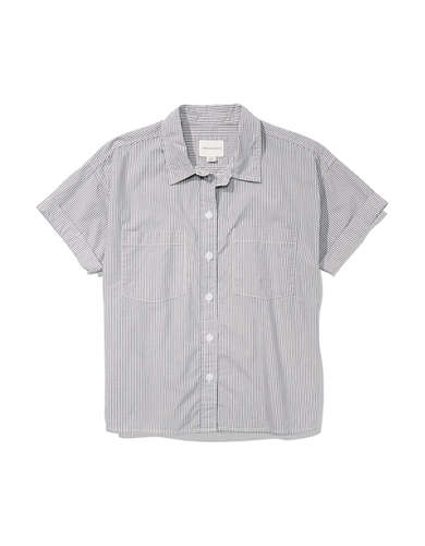 AE Balloon-Sleeve Button-Up Shirt AE Balloon-Sleeve Button-Up Shirt