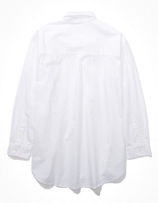 AE Oversized Oxford Button-Up Shirt