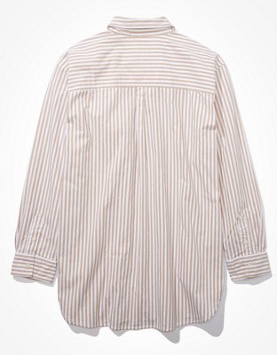 AE Oversized Oxford Button-Up Shirt