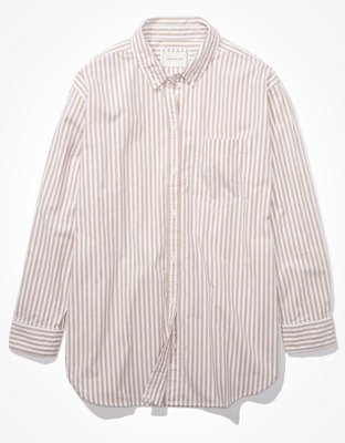 AE Oversized Oxford Button-Up Shirt