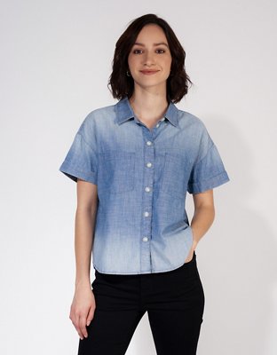 AE Short-Sleeve Button-Up Shirt