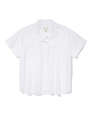 AE Short-Sleeve Button-Up Shirt