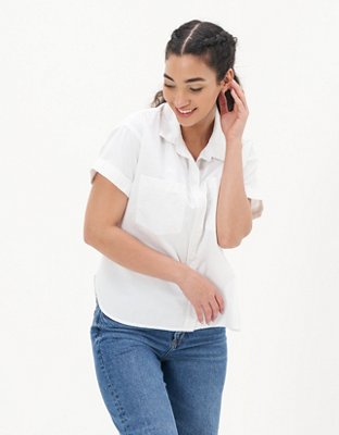 AE Short-Sleeve Button-Up Shirt