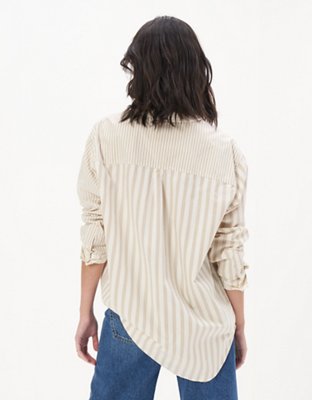 Женские рубашки American Eagle AE Oversized Button-Up Shirt — фото 2
