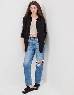 Женские рубашки American Eagle AE Go Big Oversized Shirt — фото 2