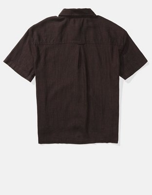 Женские рубашки American Eagle AE Oversized Oxford Button-Up Shirt — фото 4
