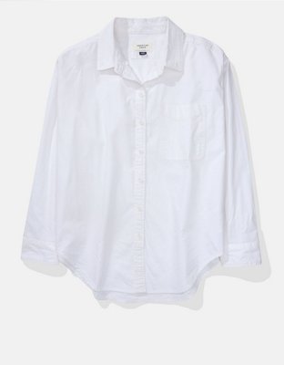 AE Oversized Oxford Button-Up Shirt
