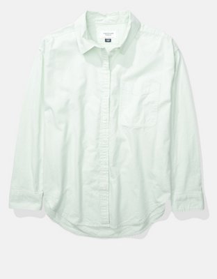 AE Oversized Oxford Button-Up Shirt