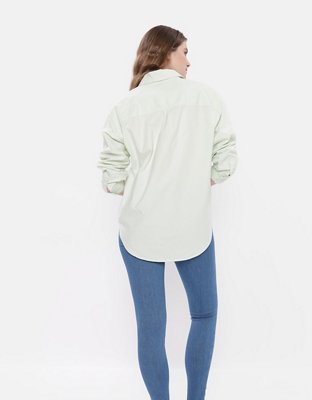AE Oversized Oxford Button-Up Shirt | American Eagle